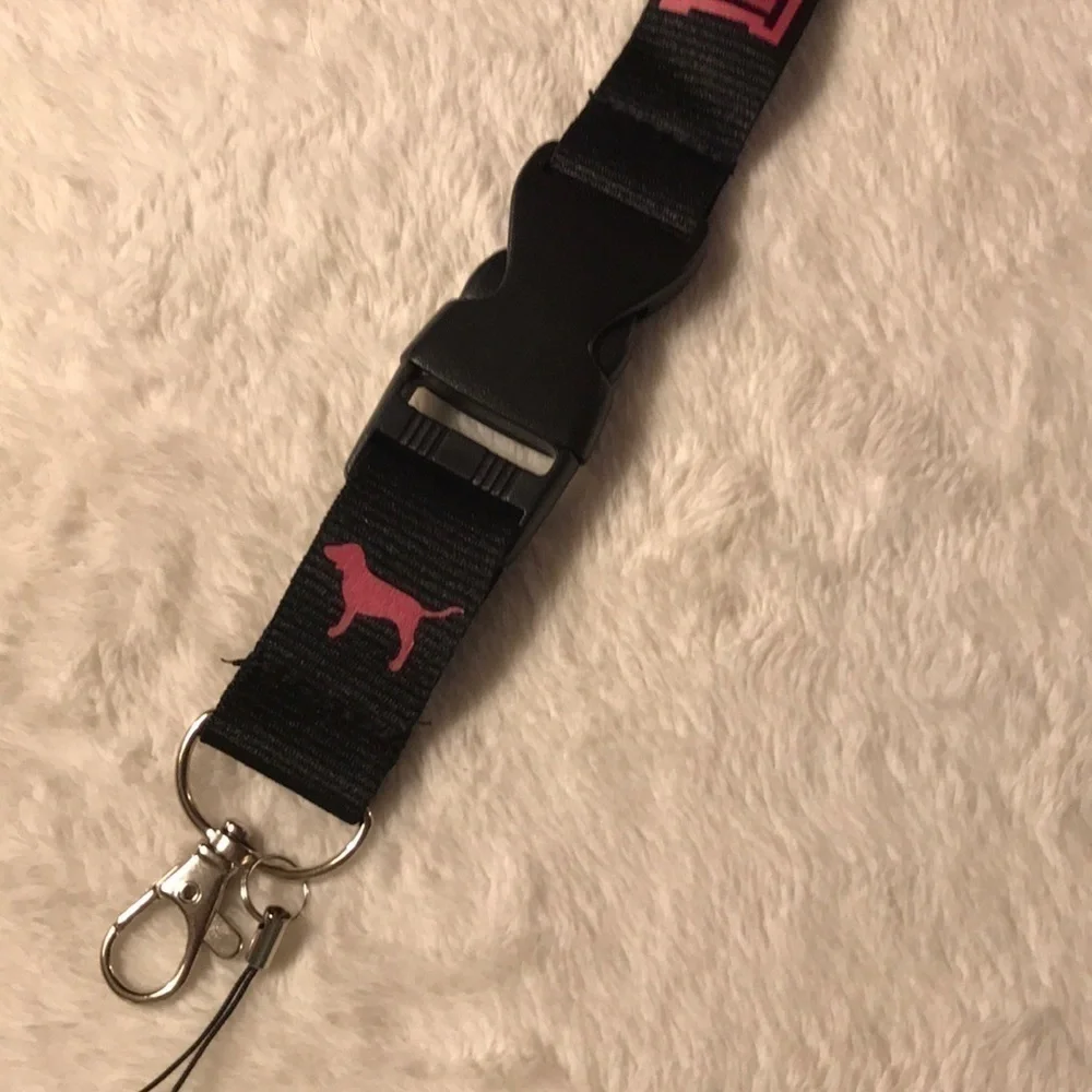 ✅host Pick✅ Black Love Pink Lanyard, NWOT